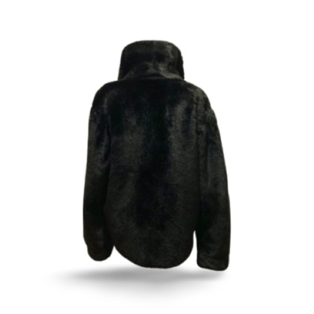 Twenty•ES Black Faux Fur Jacket - Size Large - Picture 10 of 16